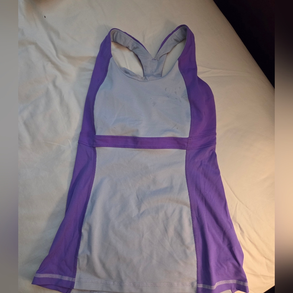 lululemon athletica Purple and Light Blue Tank Top